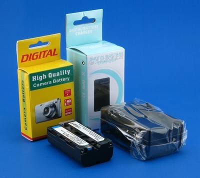 Kit: cargador y bateria ( Sony F570 ) para lamparas LED, monitores ext
