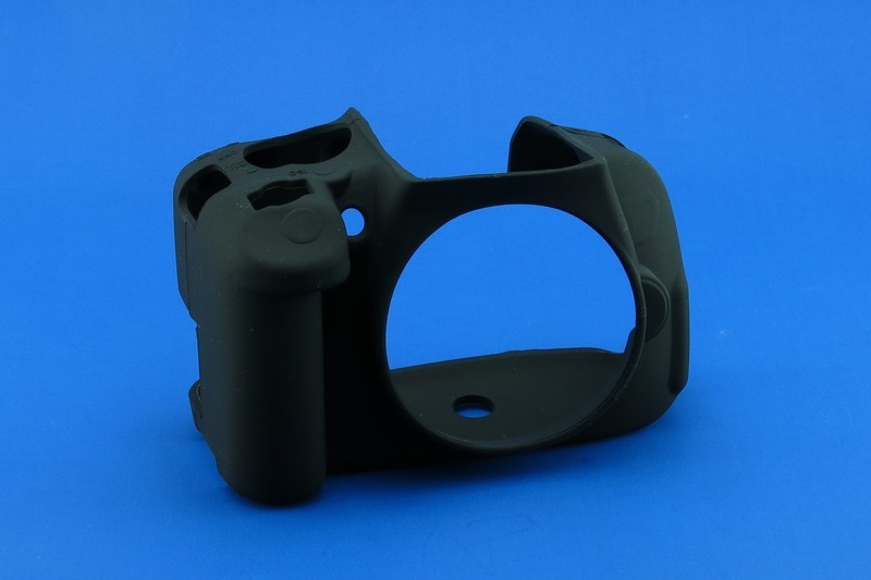 Black Soft Silicone Case Protective Skin for Canon EOS 700D (Rebel T5i)