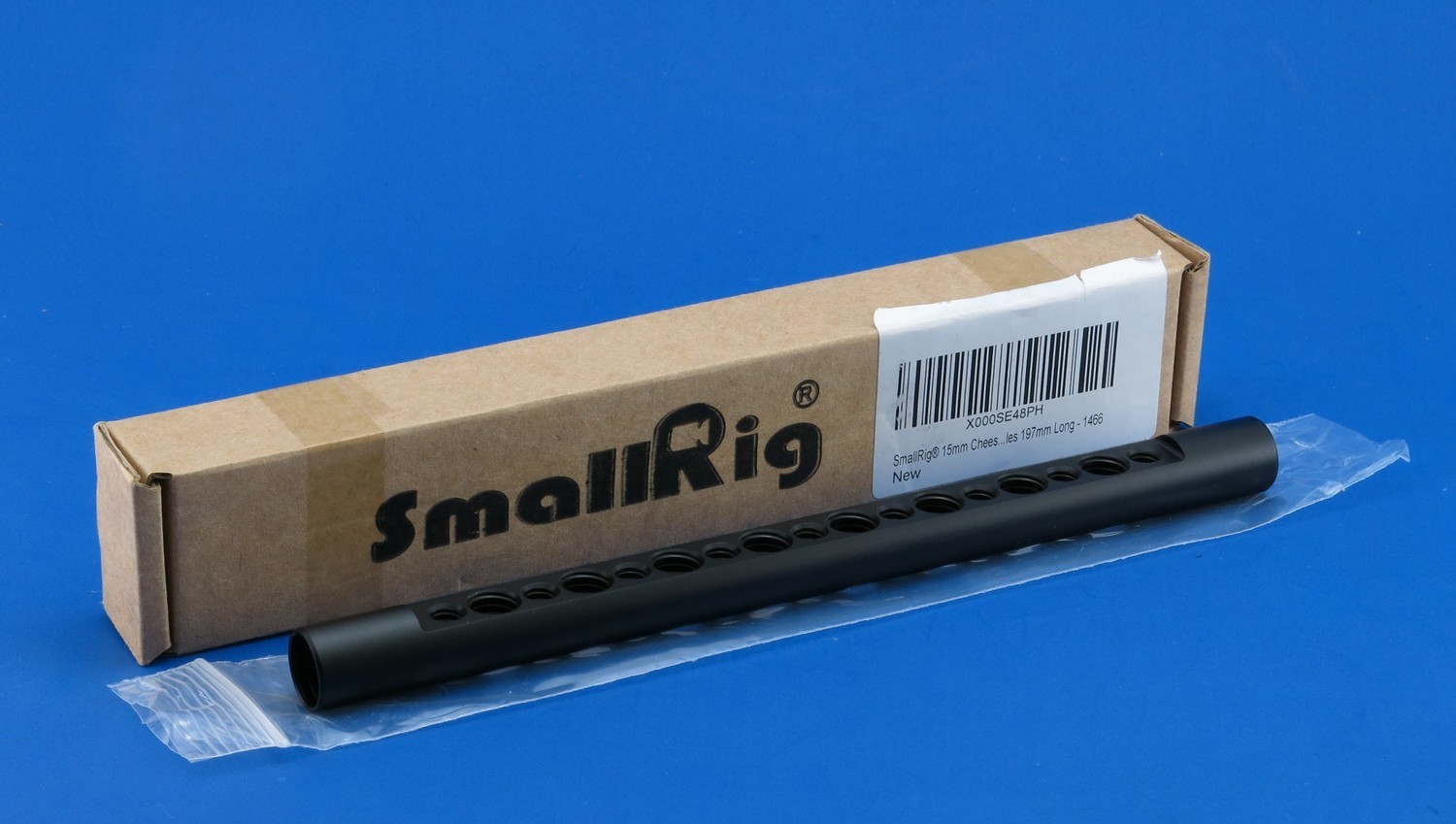 SmallRig® 15mm Cheese Rod 1/2&quot; Female Threaded End with 1/4&quot; &amp; 3/8&quot; Screw Holes 197mm Long