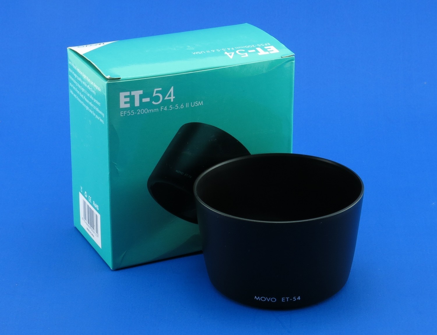 Movo Photo ET-54 Lens Hood for Canon EF 55-200mm f/4-5.6, 80-200mm f/4.5-5.6 II &amp; USM Lenses