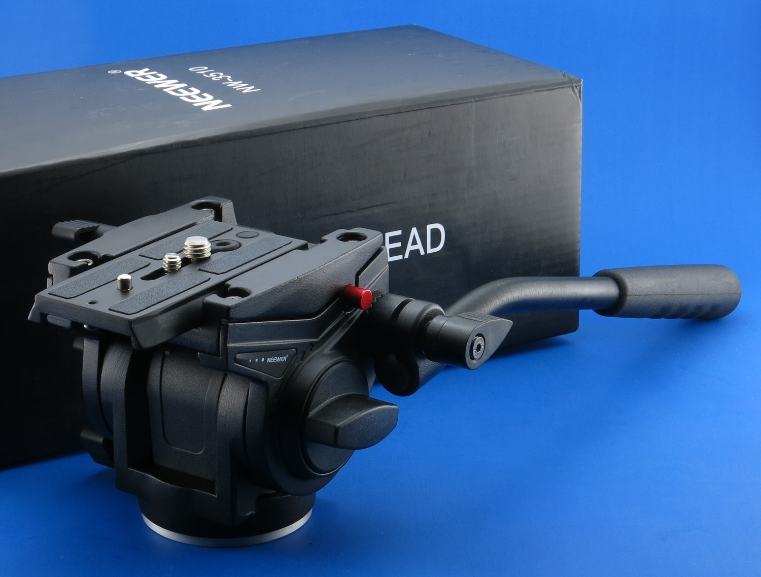 Neewer® Video Camera Fluid Drag Head with Sliding Plate for DSLR Cameras, Camcorder, Monopod and Tripods with 3/8&quot; Screw Mount, 8.82Lbs/4kg Load Capacity