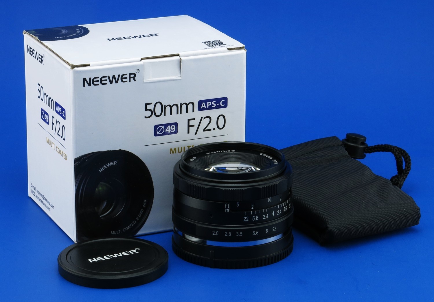 Neewer manual 50 mm f2 para sony E-Mount