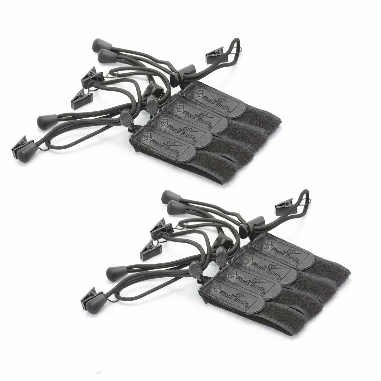 LimoStudio, AGG1393, (2) x 4PC Photography Video Studio Backdrop Muslin String Holder, Multi-Functional