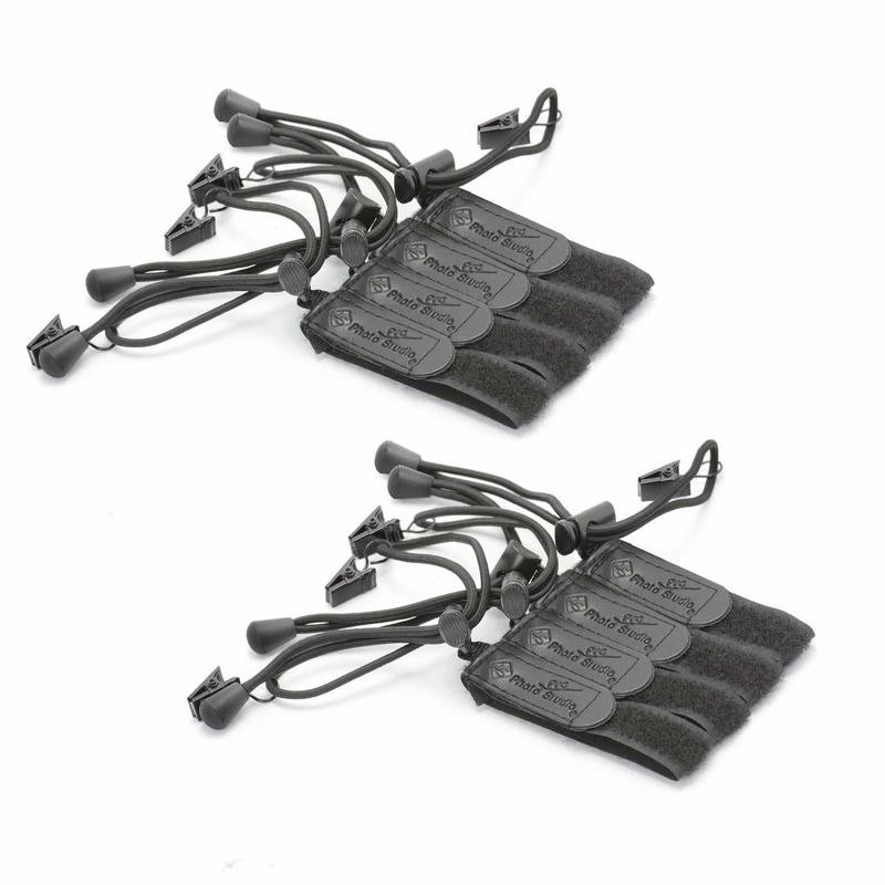 LimoStudio, AGG1393, (2) x 4PC Photography Video Studio Backdrop Muslin String Holder, Multi-Functional