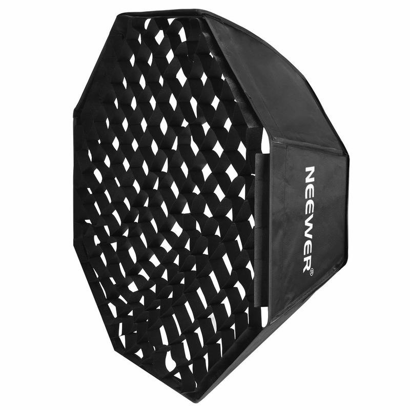 Neewer® 30&quot;x30&quot;/80 cmX80 cm Grid Octagon Paraguas Softbox con anillo adaptador Bowens