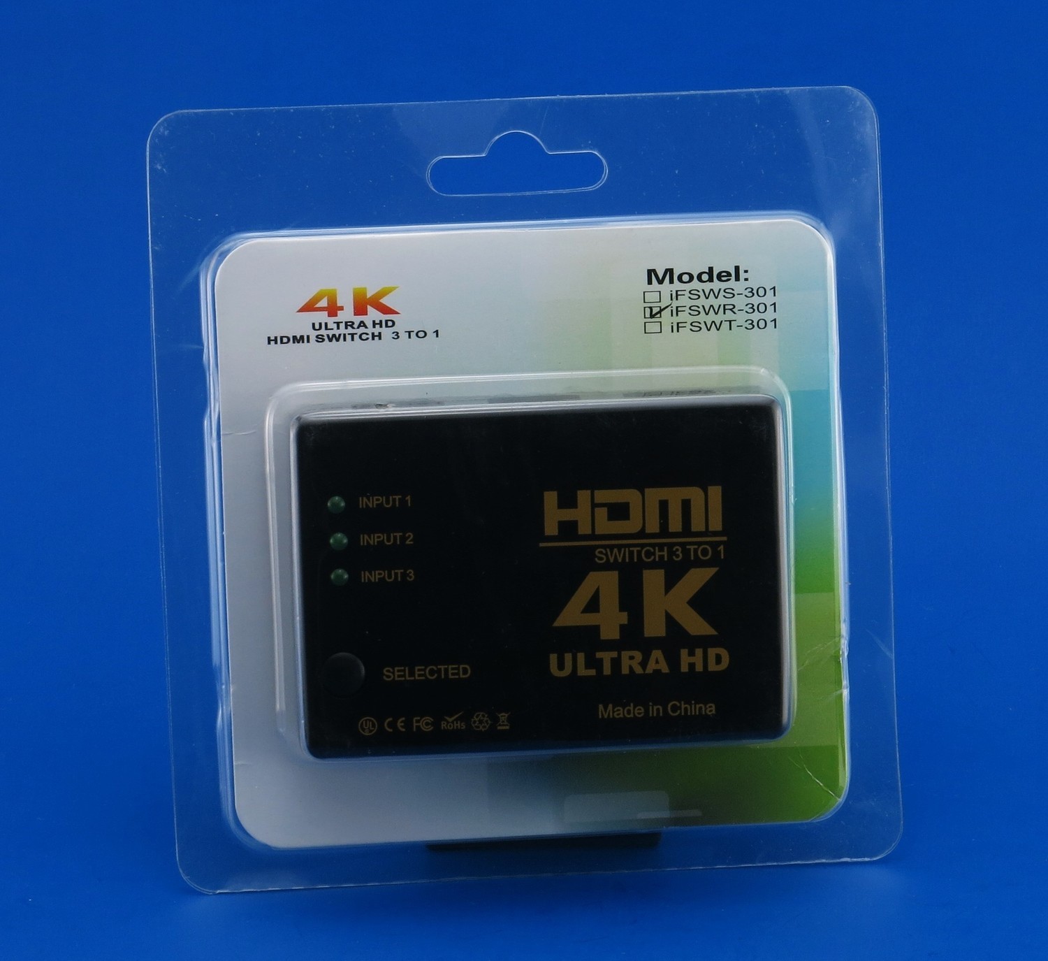 4K Ultra HD HDMI switch 3in1