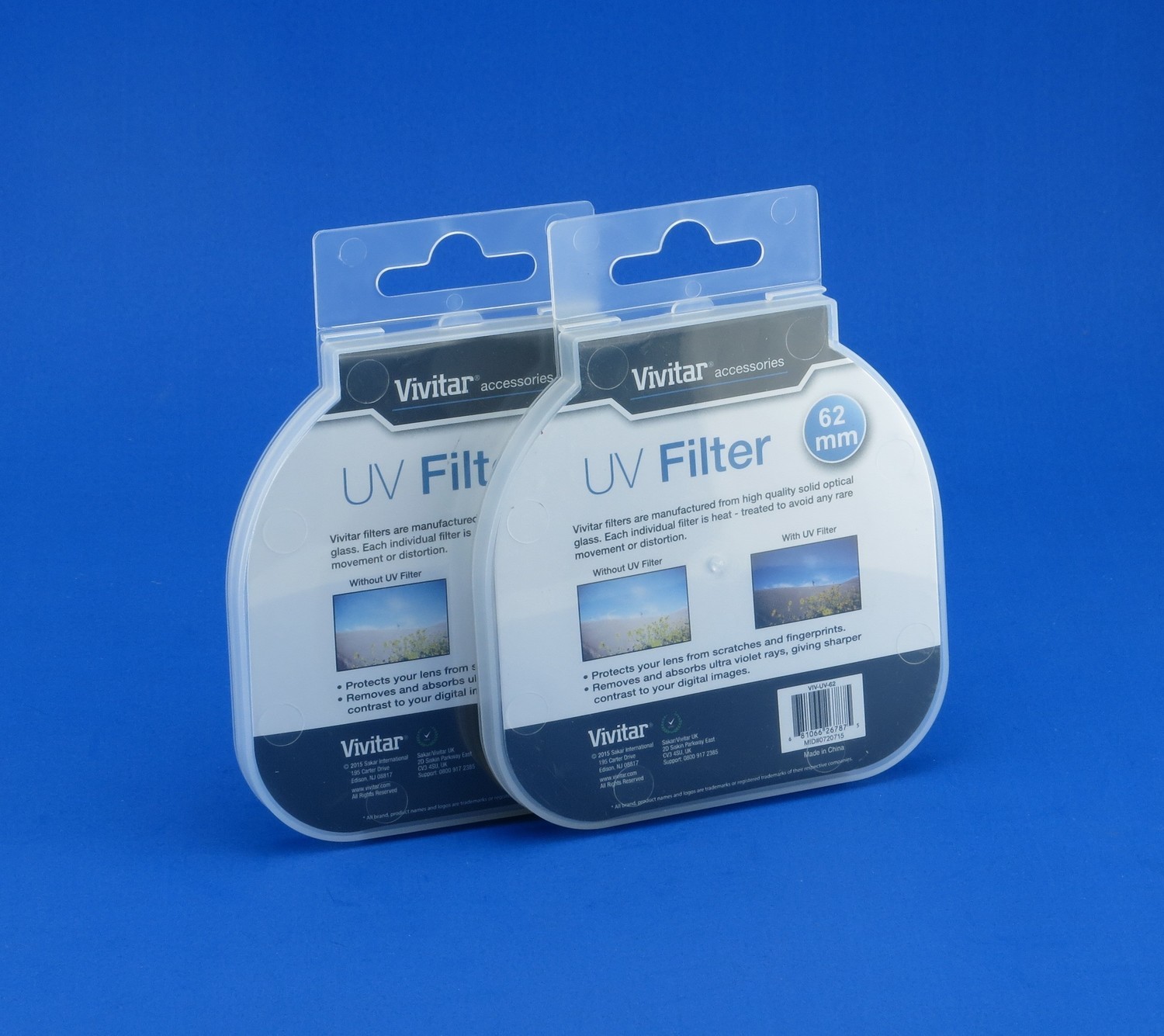 Filtro UV Vivitar 62mm (unidad)