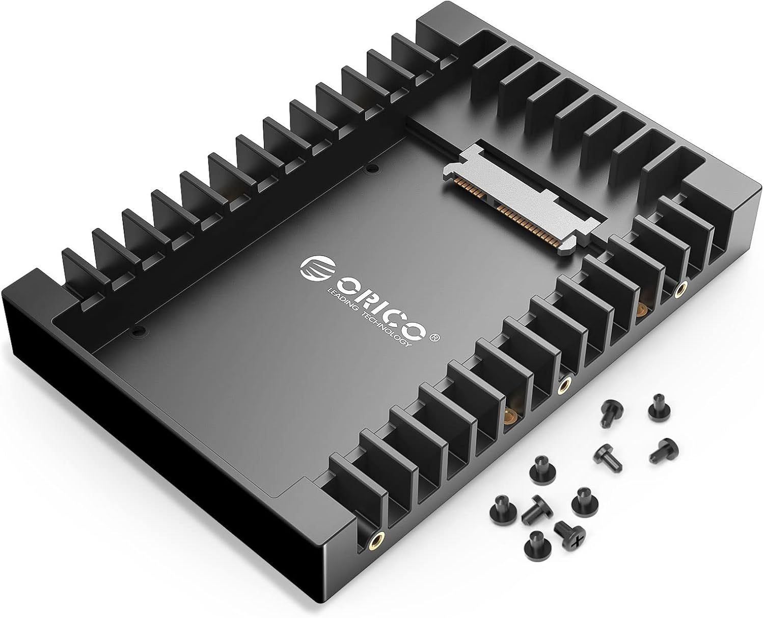 ORICO 2.5 SSD SATA a 3.5 Adaptador de disco duro para bahía interna convertidora de montaje de soporte para bandeja de 7 / 9.5 / 12.5mm 2.5 pulgadas HDD / SSD con interfaz SATA III