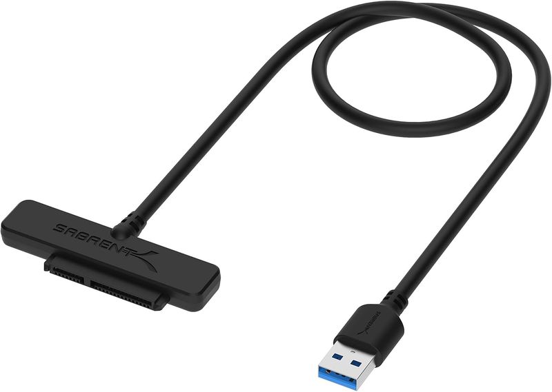 SABRENT Cable SATA a USB - Adaptador de disco duro SATA I/II/III USB 3.0 a 2.5" - Convertidor externo para transferencia de datos SSD/HDD (EC-SSHD)