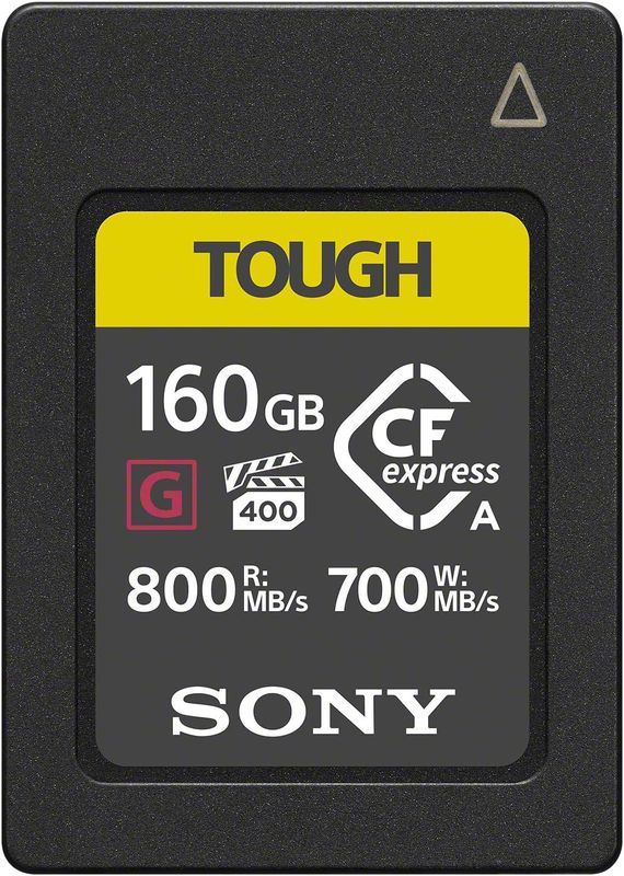 Sony CEA-G160T 160GB tarjeta flash compacta CFexpress tipo A Tarjeta de memoria (CEAG160T) | Hasta 800 MB por lectura S y 700 MB por S Write, protección contra el polvo y el agua IP57