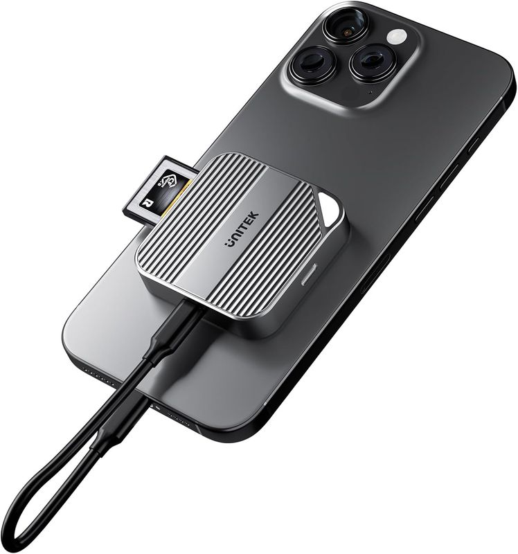 Lector de tarjetas magnéticas CFexpress tipo B con PD3.0, USB 3.2 Gen 2 de 10 Gbps, lector CF Express para tipo B, Plug and Play, adaptador Magsafe
