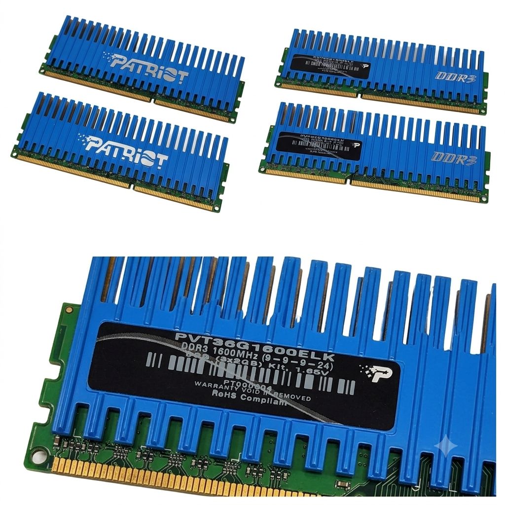 Patriot PVT36G1600ELK PC3-12800 1600MHz 4GB (2 x 2GB) Kit of 2 DDR3