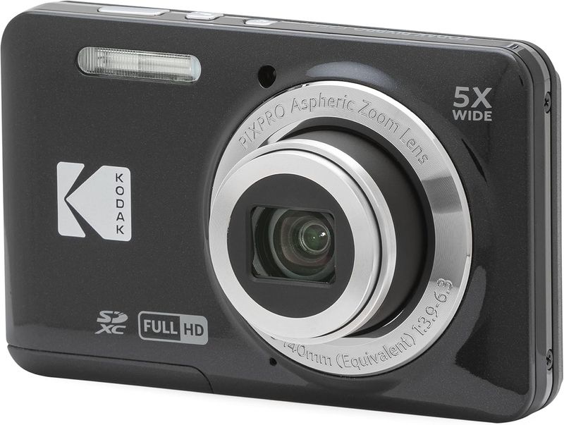 KODAK PIXPRO FZ55 - Cámara digital compacta de 16 MP, zoom óptico 5X Video Full HD de 1080p, lente gran angular de 1.102 in, LCD de 2.7 pulgadas, apunta y dispara, cámara de vlogging KODAK PIXPRO FZ55 - Cámara digital compacta de 16 MP, zoom óptico 5X Video Full HD de 1080p, lente gran angular de 1.102 in, LCD de 2.7 pulgadas, apunta y dispara, cámara de vlogging