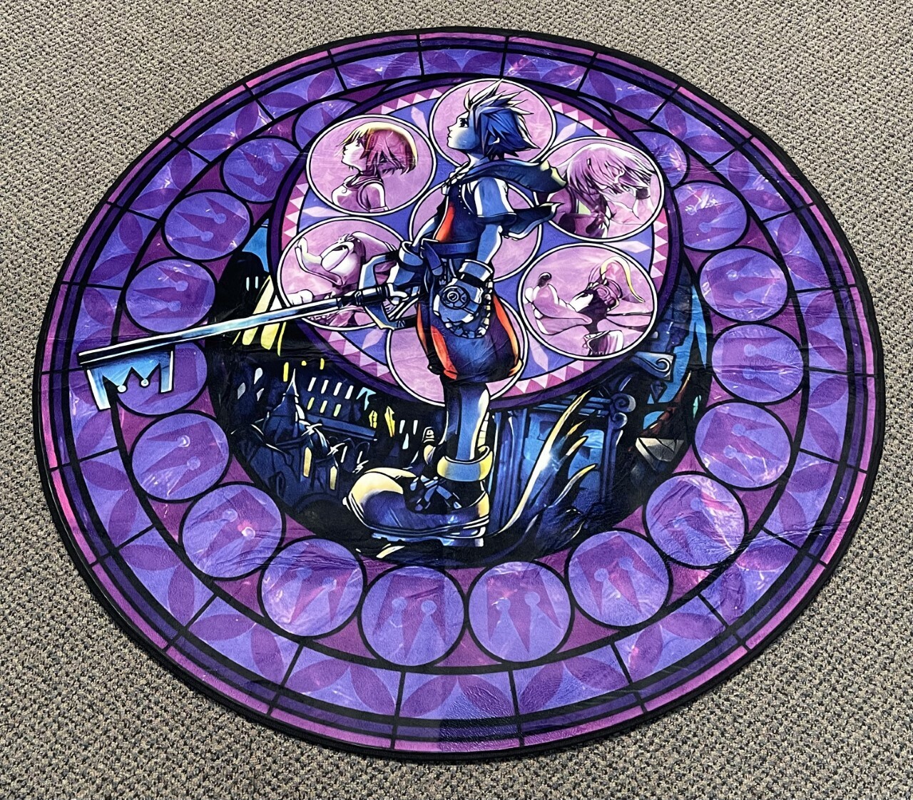 Purple Kingdom Hearts Rug