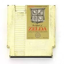 Legend of Zelda Gold Cart - NES - Loose