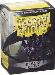 Dragon Shield 100 Standard Sleeves Classic Black