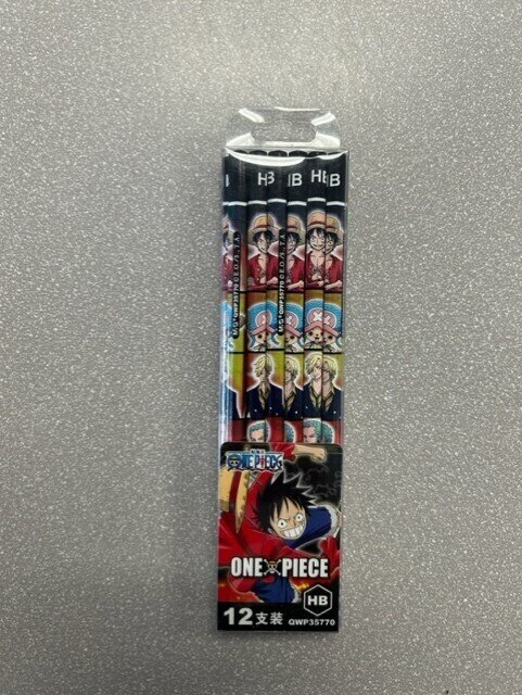 One Piece 12 Pencil Set Black