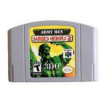 Army Men Sarge's Heroes 2 [Gray Cart] - Nintendo 64 - CART ONLY 