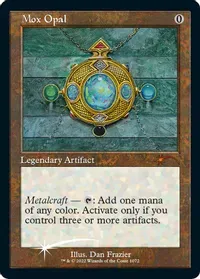 Magic the Gathering Mox Opal Retro Frame Foil Etched #1072