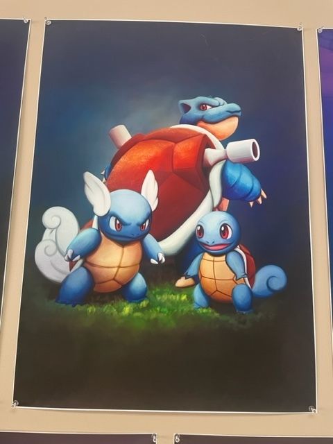 Canvas Print 10 Blastoise Evolution Blue