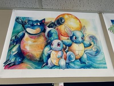 Canvas Print 19 Blastoise Evolution White