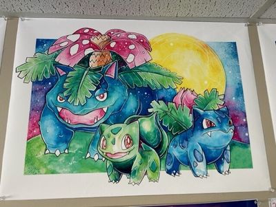 Canvas Print 20 Venusaur Evolution White