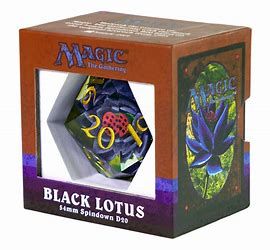 Magic the Gathering Black Lotus 54mm Spindown D20 Dice
