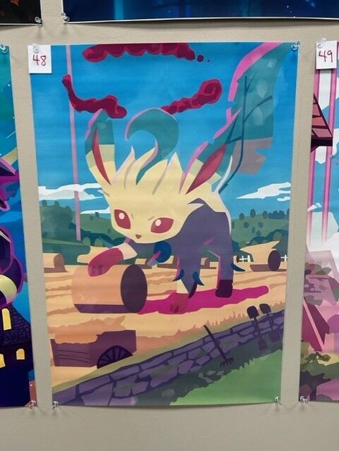 Pokemon Canvas Print 48 Leafeon Alt