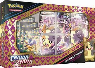 Pokemon Crown Zenith Morpeko V-Union Playmat Collection