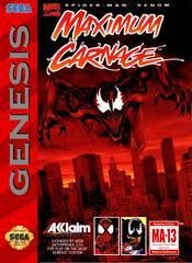 Spiderman Maximum Carnage - Sega Genesis - Complete