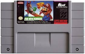 Mario&#39;s Early Years Fun With Numbers - Super Nintendo - CART ONLY
