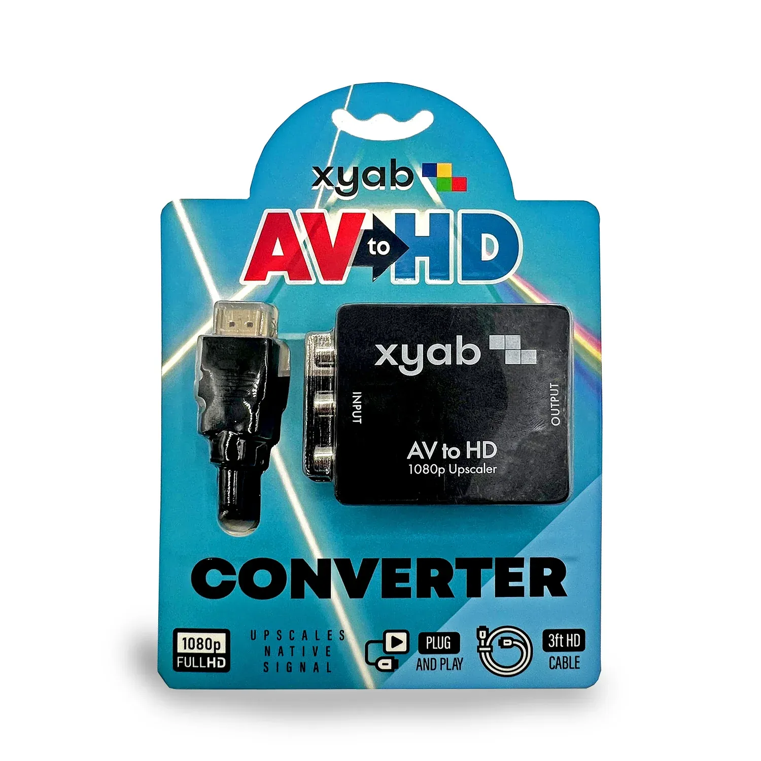 AV to HDMI Converter with HDMI Cable