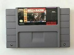 Bulls Vs Blazers and the NBA Playoffs - Super Nintendo - CART ONLY