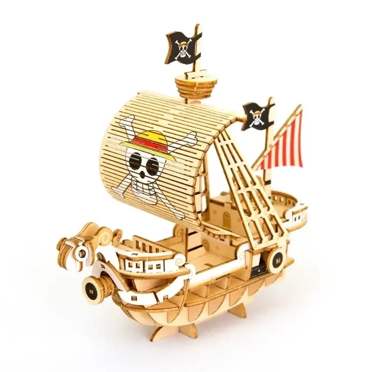 One Piece Going Merry Ship Model Wooden 3D