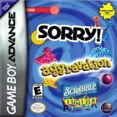 Aggravation/ Sorry/ Scrabble Jr - GameBoy Advance - CART ONLY