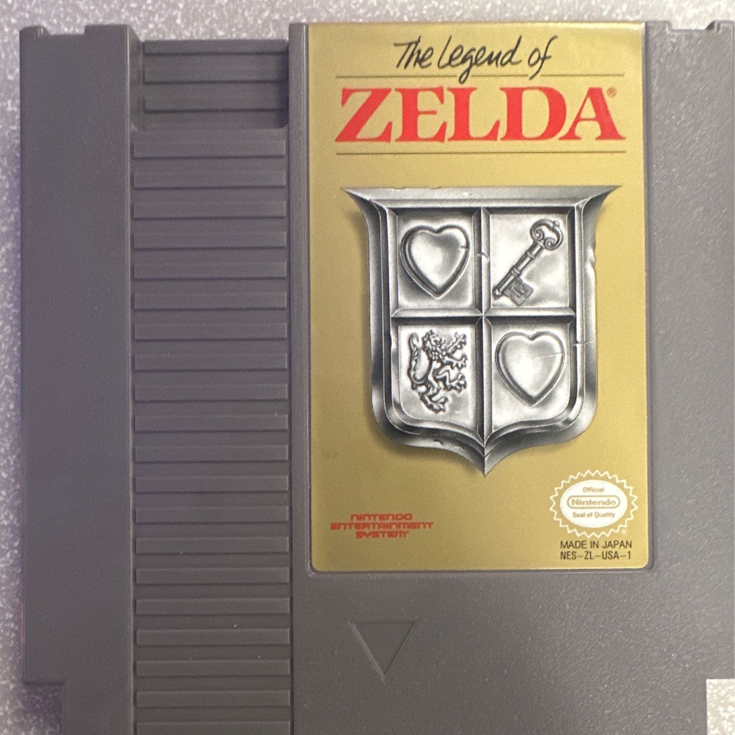 Legend of Zelda Gray Cart - NES - CART ONLY