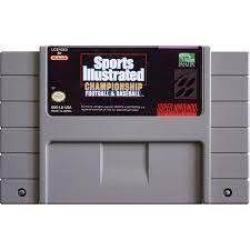 Sports Illustrated Championship Football &amp; Baseball - Super Nintendo - CART ONLY