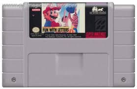 Mario&#39;s Early Years Fun with Letters - Super Nintendo - CART ONLY
