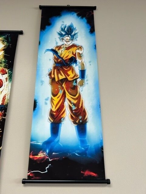 Wall Scroll Dragon Ball Blue Hair