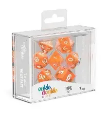 Oakie Doakie Dice Set Translucent Orange Oakie Doakie Dice Set Translucent Orange