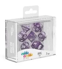 Oakie Doakie Dice Set Marble Purple Oakie Doakie Dice Set Marble Purple