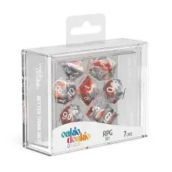 Oakie Doakie Dice Set Gemidice Silver Rust