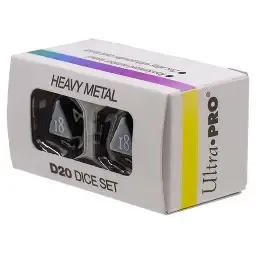 Ultra Pro Heavy Metal D20 Dice Set Black