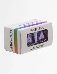 Ultra Pro Heavy Metal D20 Dice Set Purple