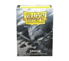 Dragon Shield Dual Sleeves Snow Matte