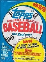 1989 MLB Topps Pack