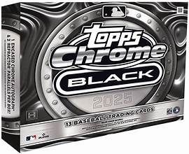 2025 MLB Topps Chrome Black Hobby Box