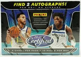 2020-21 NBA Certified Hobby Box