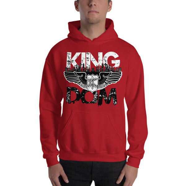 Kingdom Original Red Hooded Sweatshirt, Size: S