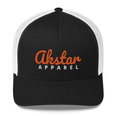 AkStar Signature Blk/Wht Trucker